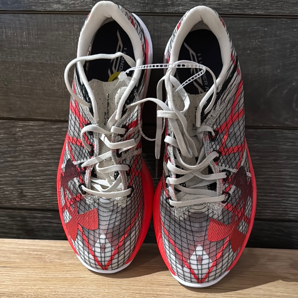 Red and Gray Athletic Shoes - Picture 2 of 3
